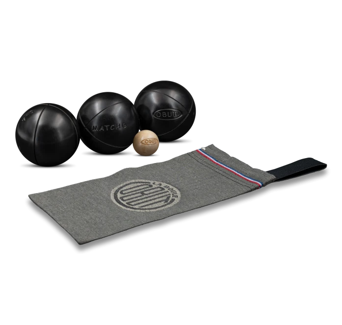 ENSEMBLE DE 3 BOULES PÉTANQUE OBUT MATCH3+ D:72MM P:700GR S:2