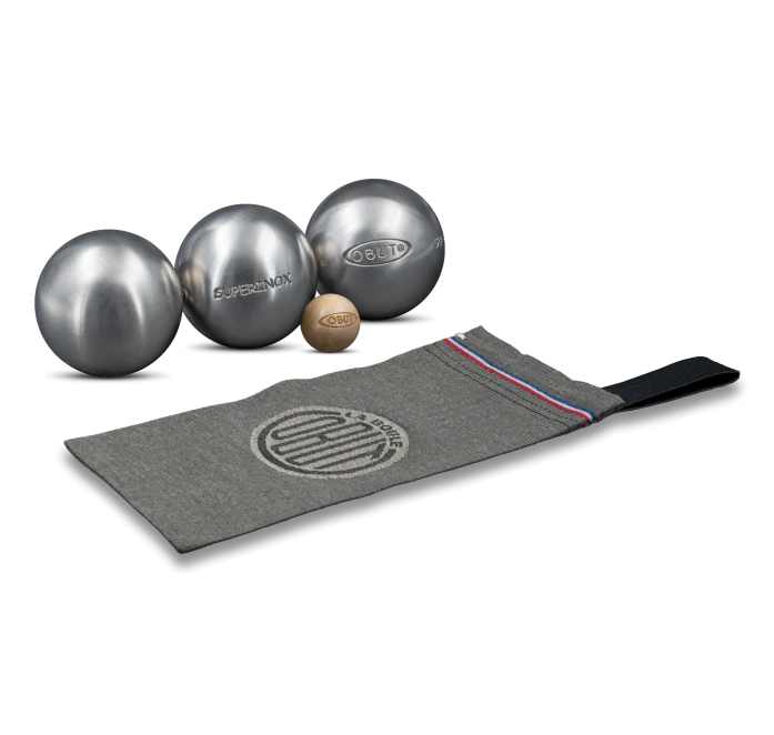 SET OF 3 BALLS BOCCE OBUT SUPERINOX D:74MM W:710GR S:0