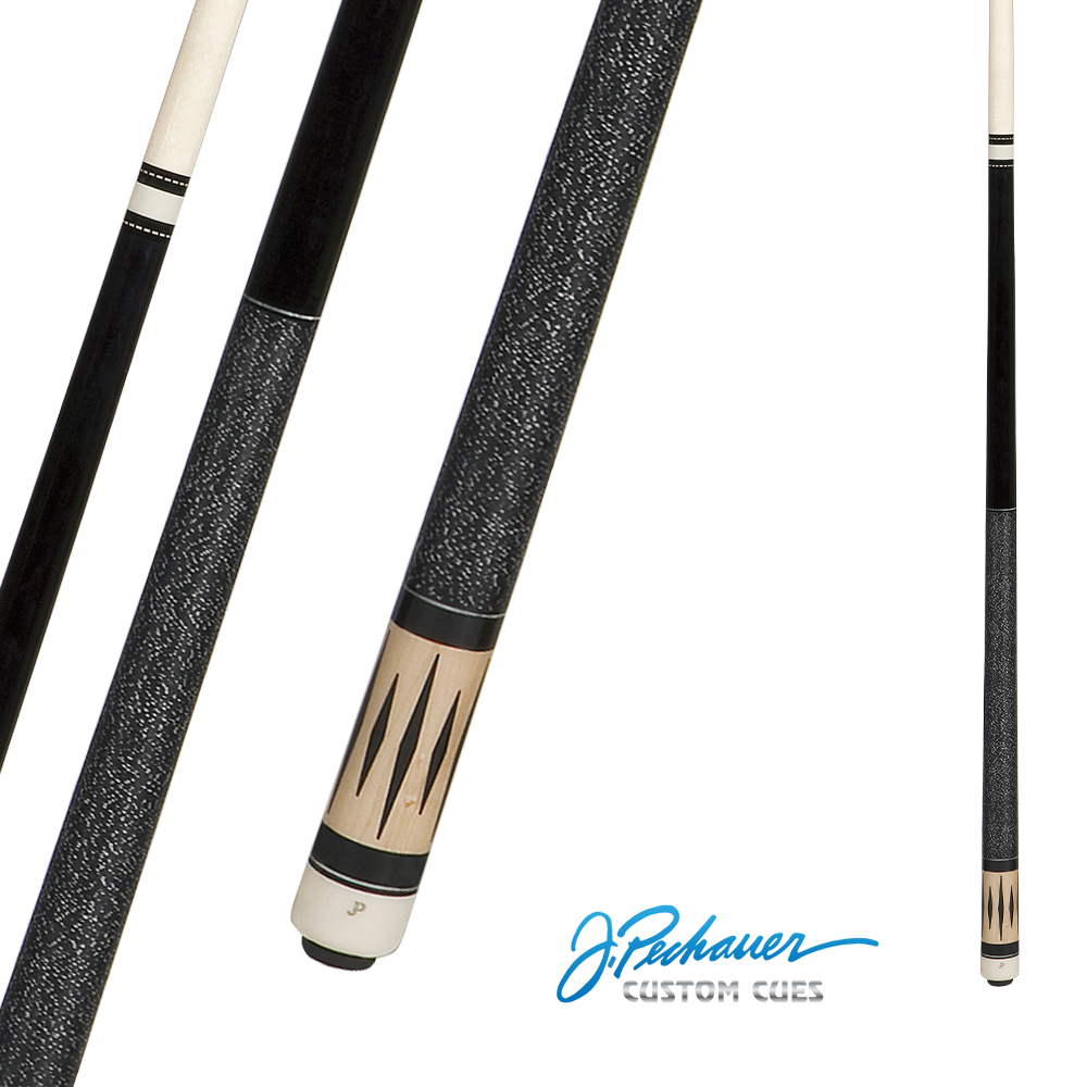 PECHAUER POOL CUE JP SERIES JP02-S EBONY 12.5MM 19OZ