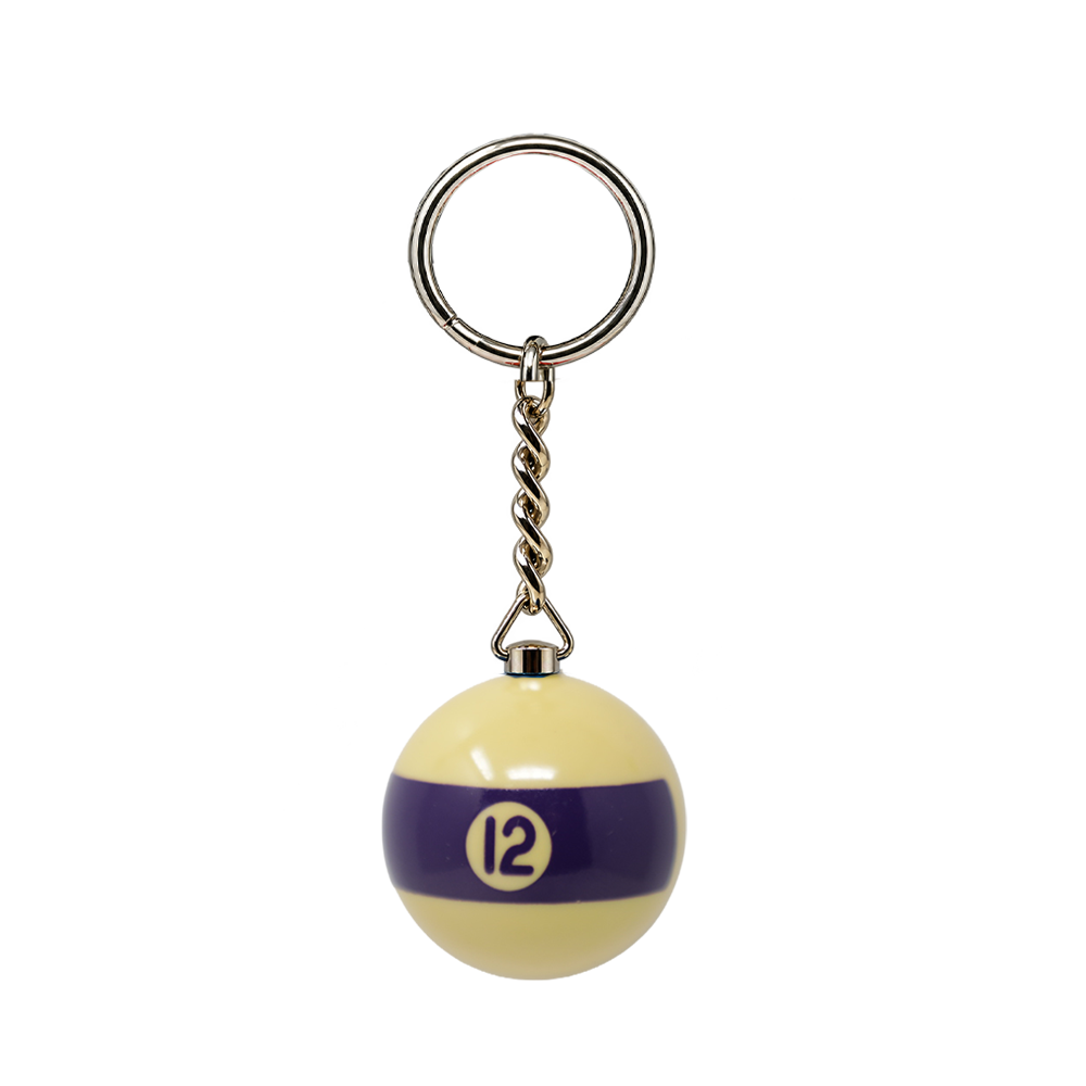 ARAMITH 1 3/8" NUMBERED BILLIARD BALL KEYCHAIN - LIMITED EDITION