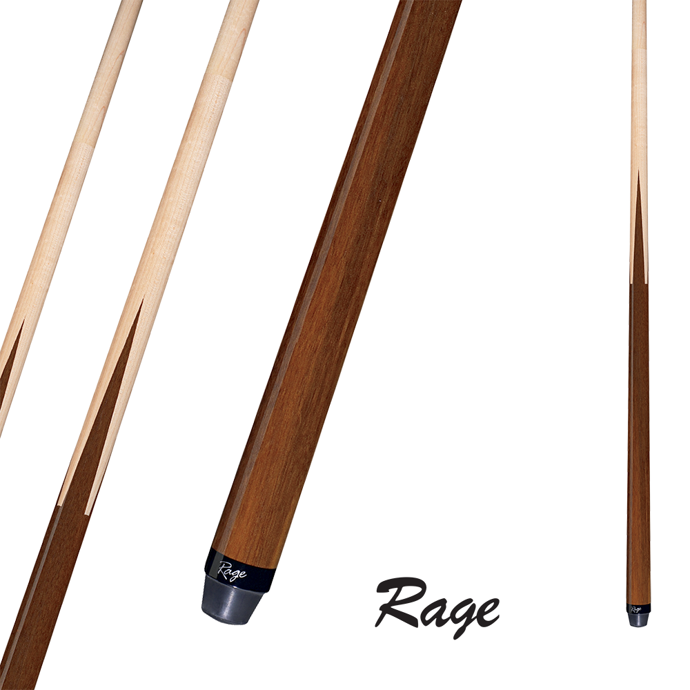 RAGE POOL CUE HEAVY HITTER SNEAKY PETE BROWN 13MM 25OZ