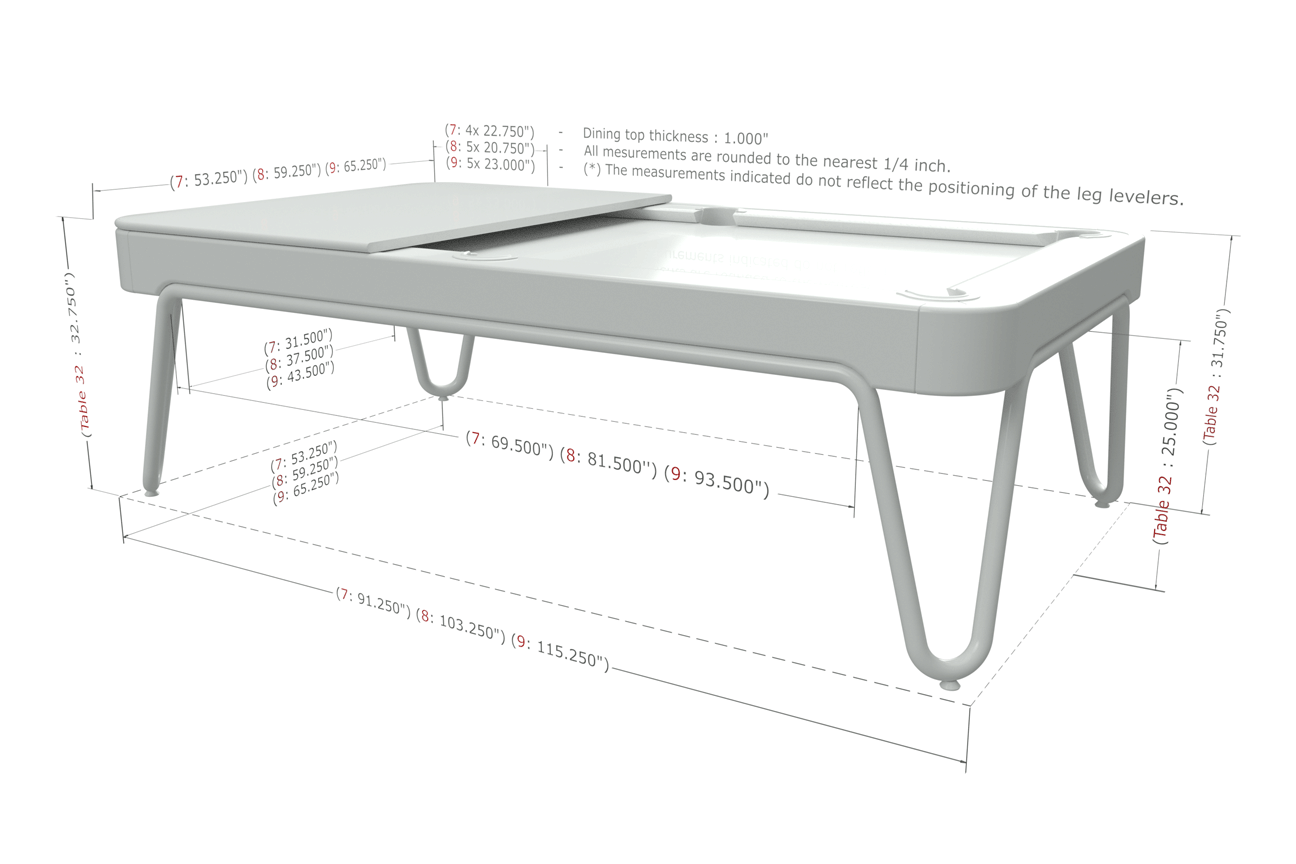 lounge pool table dimensions