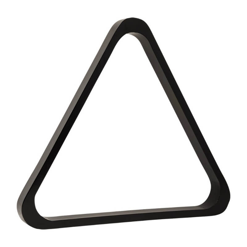 BLACK WOODEN TRIANGLE FOR 2 14 BALLS