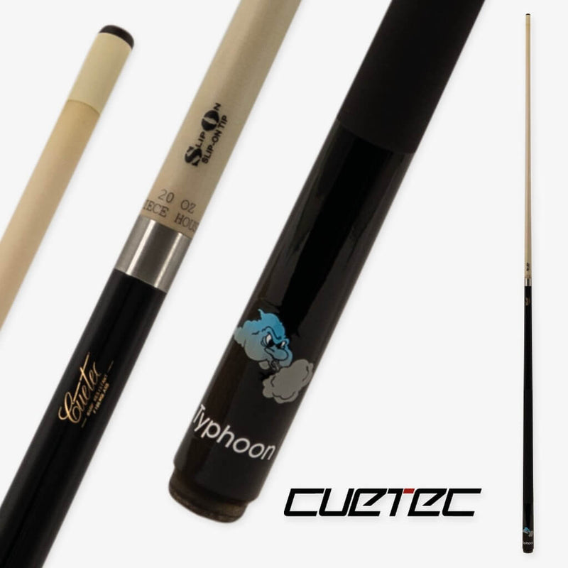 CUETEC TYPHOON SLIP-ON CUE - BLACK