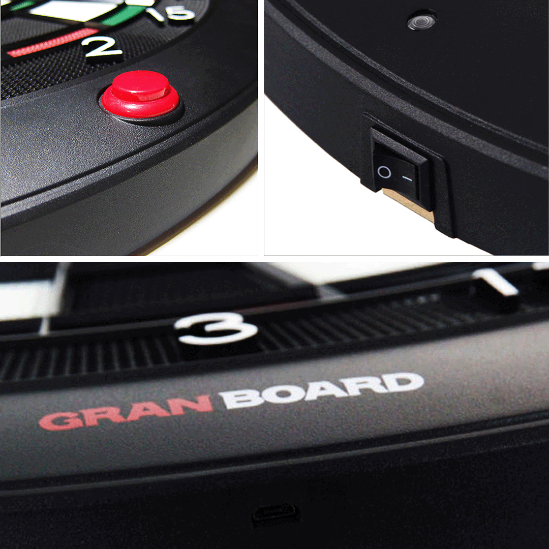 Gran Board 3S - Electric Dart Board - Green Segments • Billiards Direct