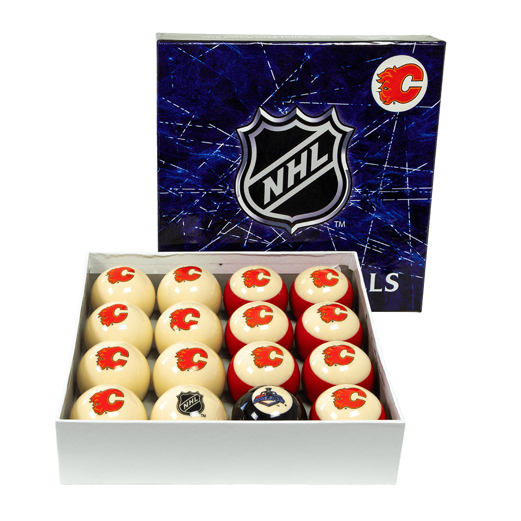 CALGARY FLAMES BILLIARD BALLS SET
