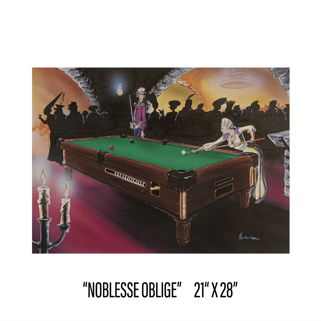 NOBLESSE OBLIGE EDITION 98 CANADA BILLARD POSTER