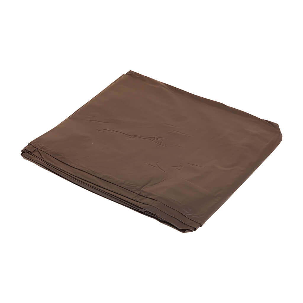NON-FITTED POOL TABLE COVER - PLASTIC BROWN