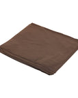 NON-FITTED POOL TABLE COVER - PLASTIC BROWN