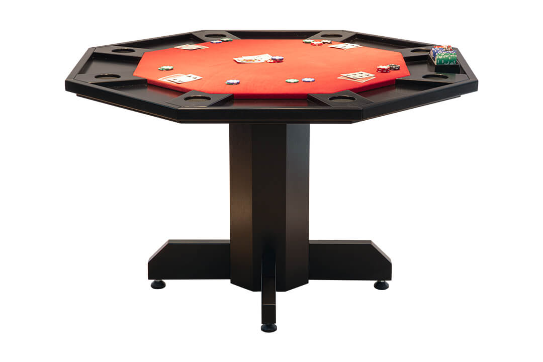 OCTOGONAL 2 IN 1 POKER/DINING TABLE FOR 8 PLAYERS