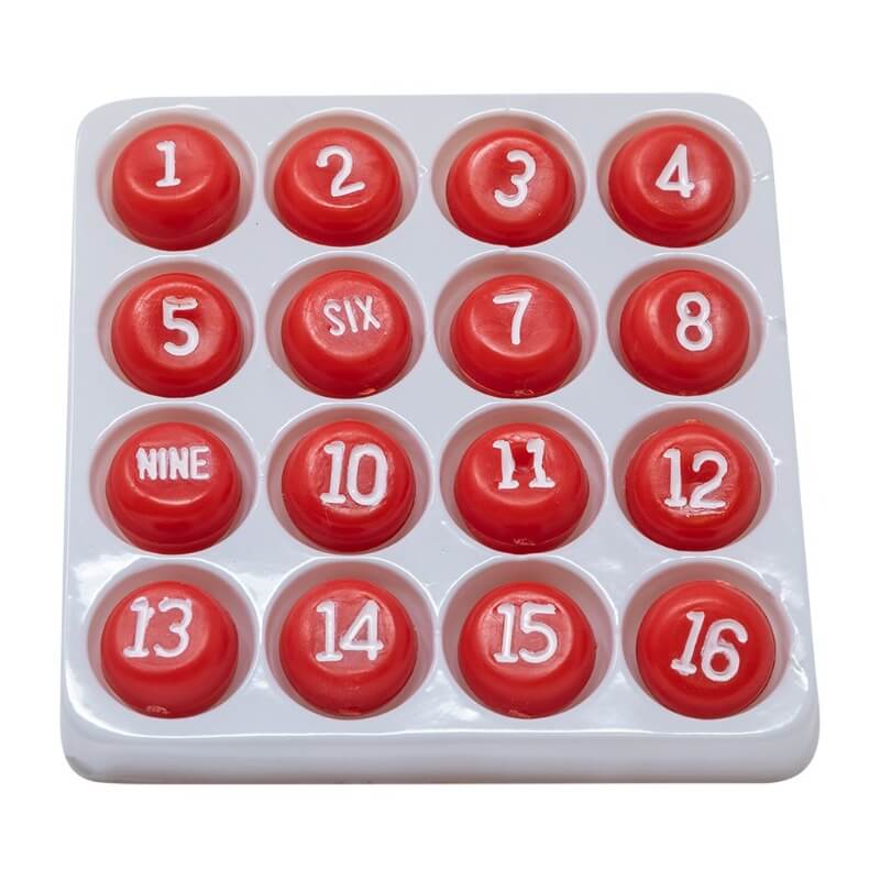 PLASTIC TALLY BALL SET RED