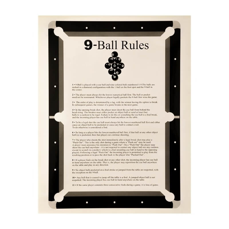 RULES 9 BALLS