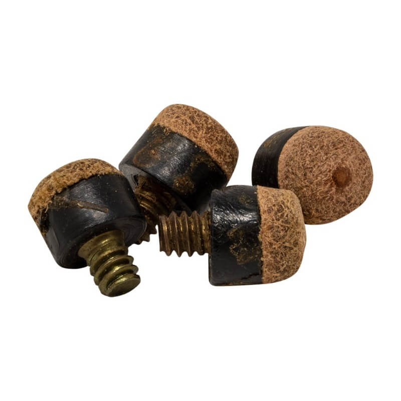 SCREW-ON BRASS LEATHER TIP