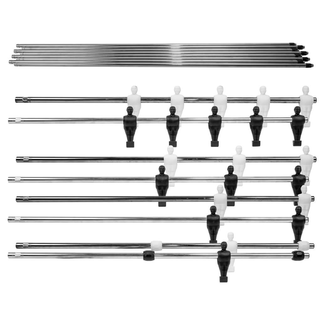 TELESCOPIC RODS - COMPLETE SET BLACK AND WHITE