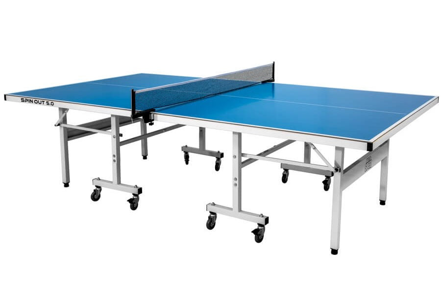 TABLE DE PING PONG MASTER SPEED DESSUS BLEUE &quot;SPIN OUT&quot; 6 MM ACP 
