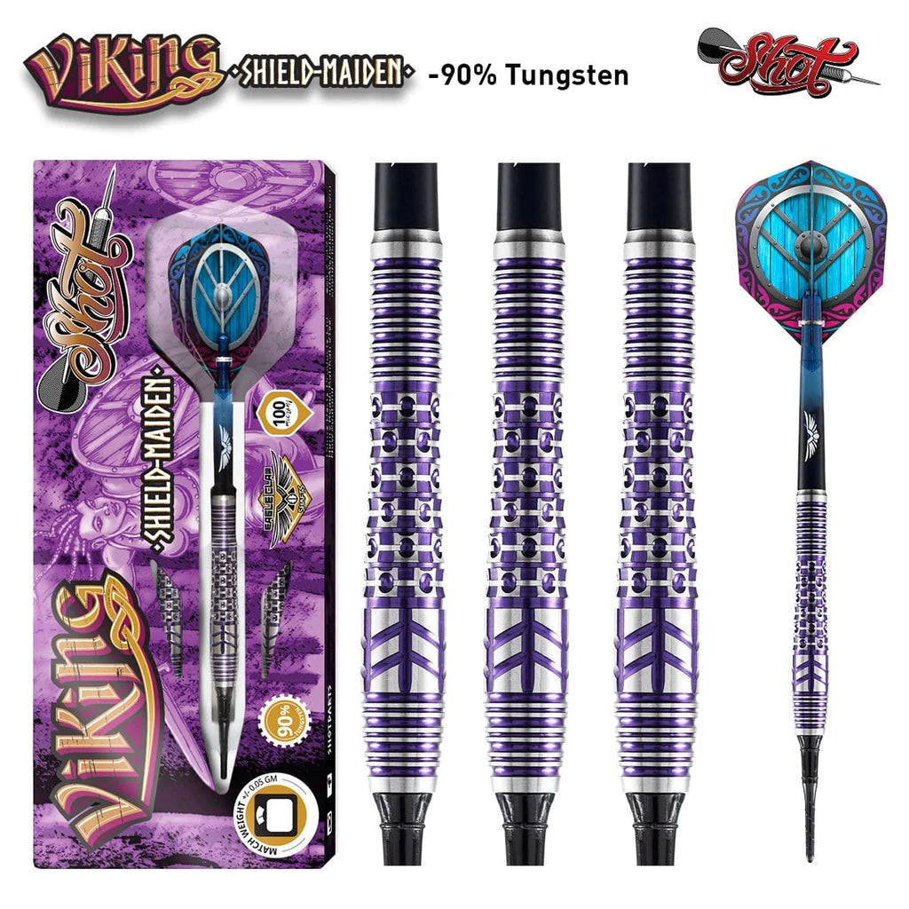 Mission Darts Hexon - Jeu De Fléchettes 90% Tungstène Pointe Acier PVD Bleu, Tiges Et Ailettes, Poids Multiples