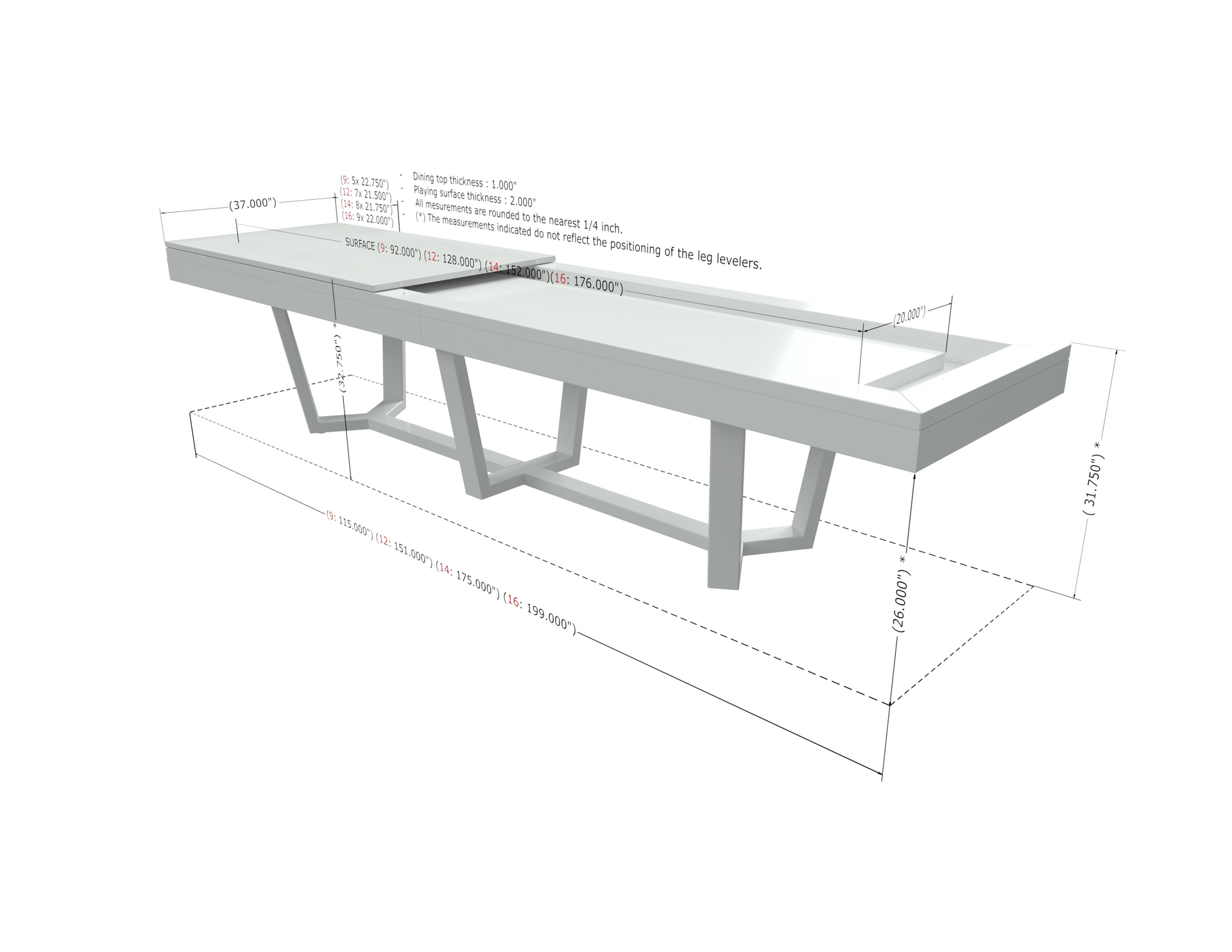 ONYX SHUFFLEBOARD TABLE Canada Billard